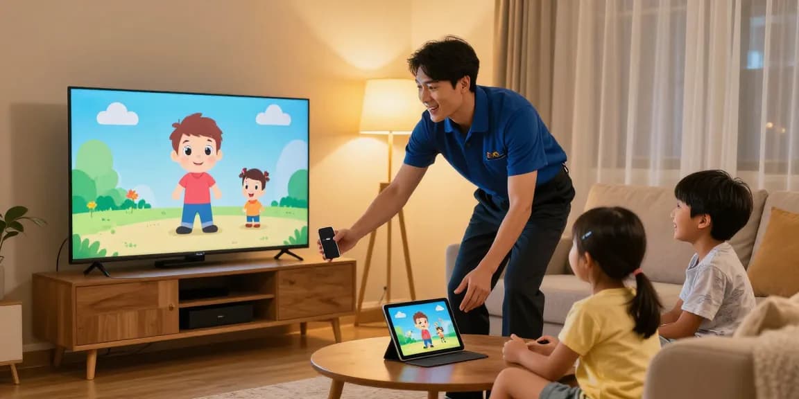 Community-focused IPTV services provided by a trusted local provider in a friendly home setting
