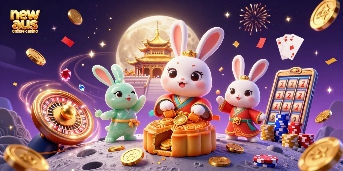 Experience the thrill of new aus online casino with this vibrant 3D casino illustration showcasing exciting elements.