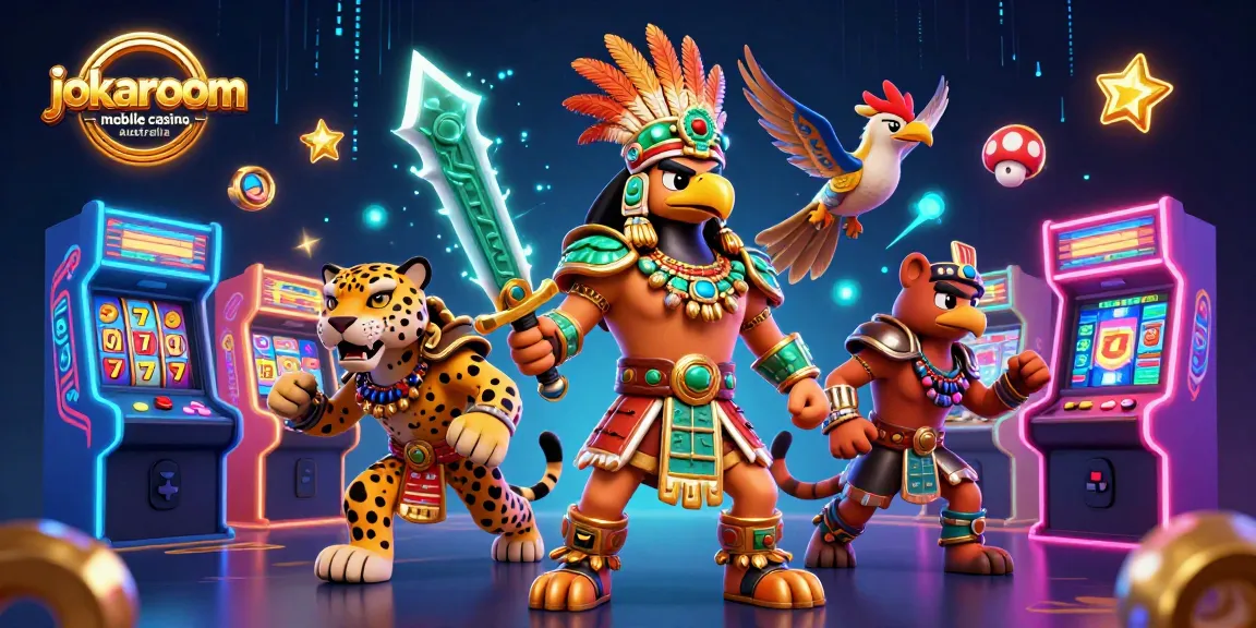 Experience the excitement of jokaroom mobile casino australia with vibrant characters and gaming elements.
