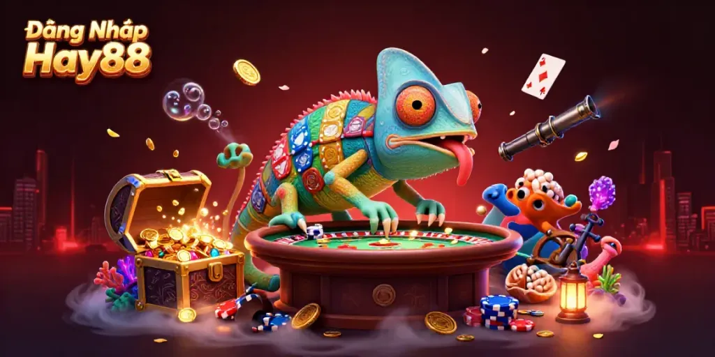 Win big with Đăng Nhập Hay88 and experience vibrant casino gaming in a rich 3D scene.