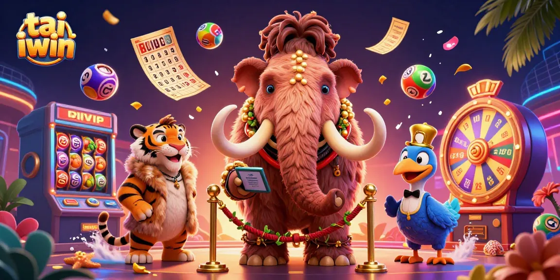 Engage with tai iwin in a vibrant casino scene featuring colorful game elements, dynamic characters, and rich visuals.