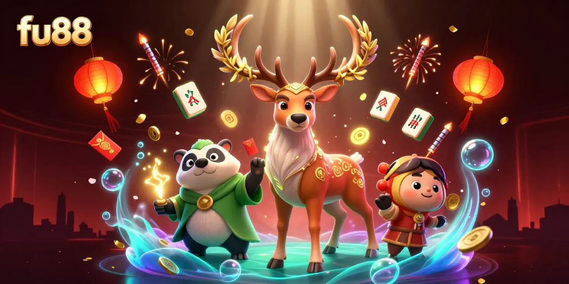 Engage in exciting gameplay at fu88 with vivid 3D characters amidst dynamic casino elements.